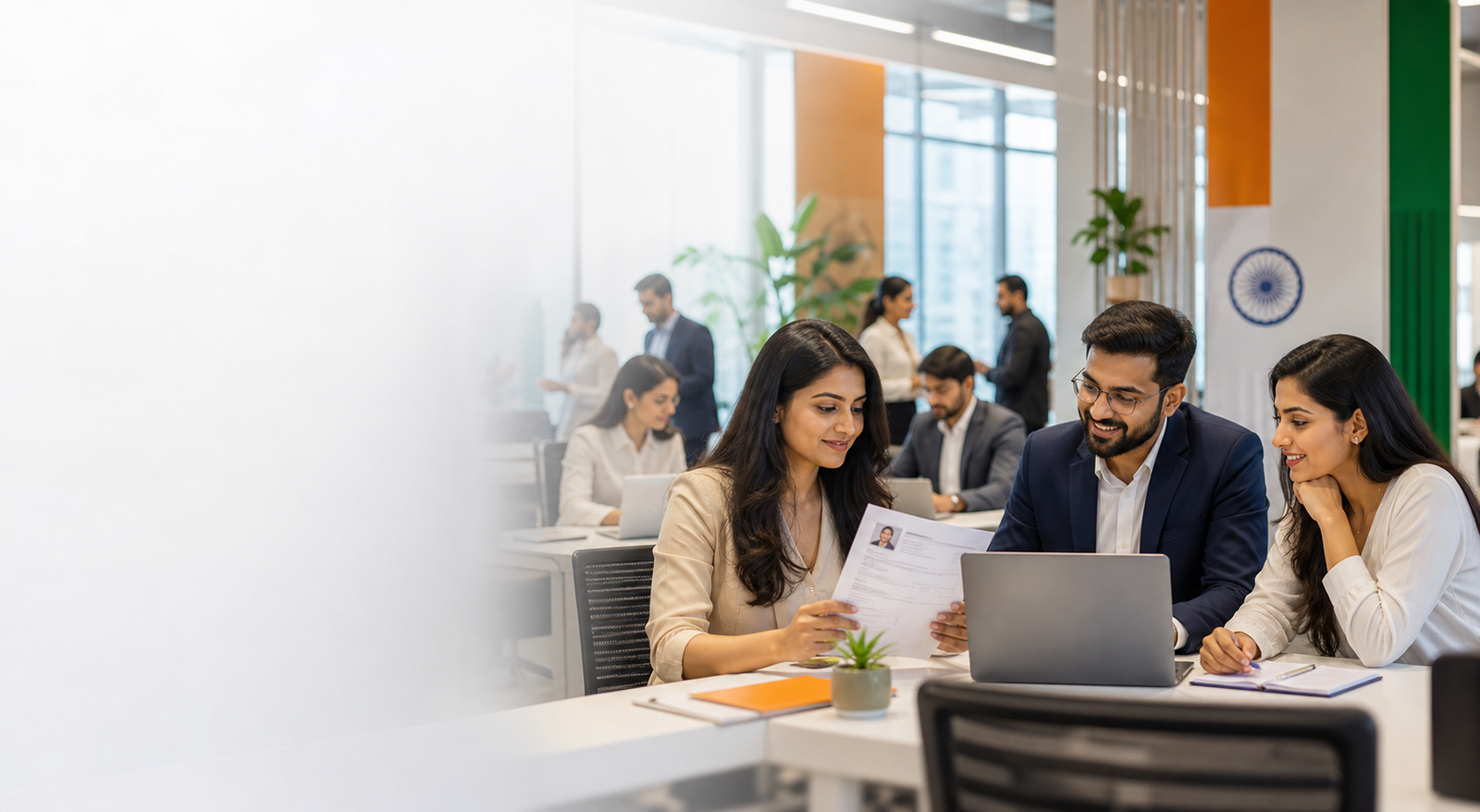 Recruiters and candidates collaborating